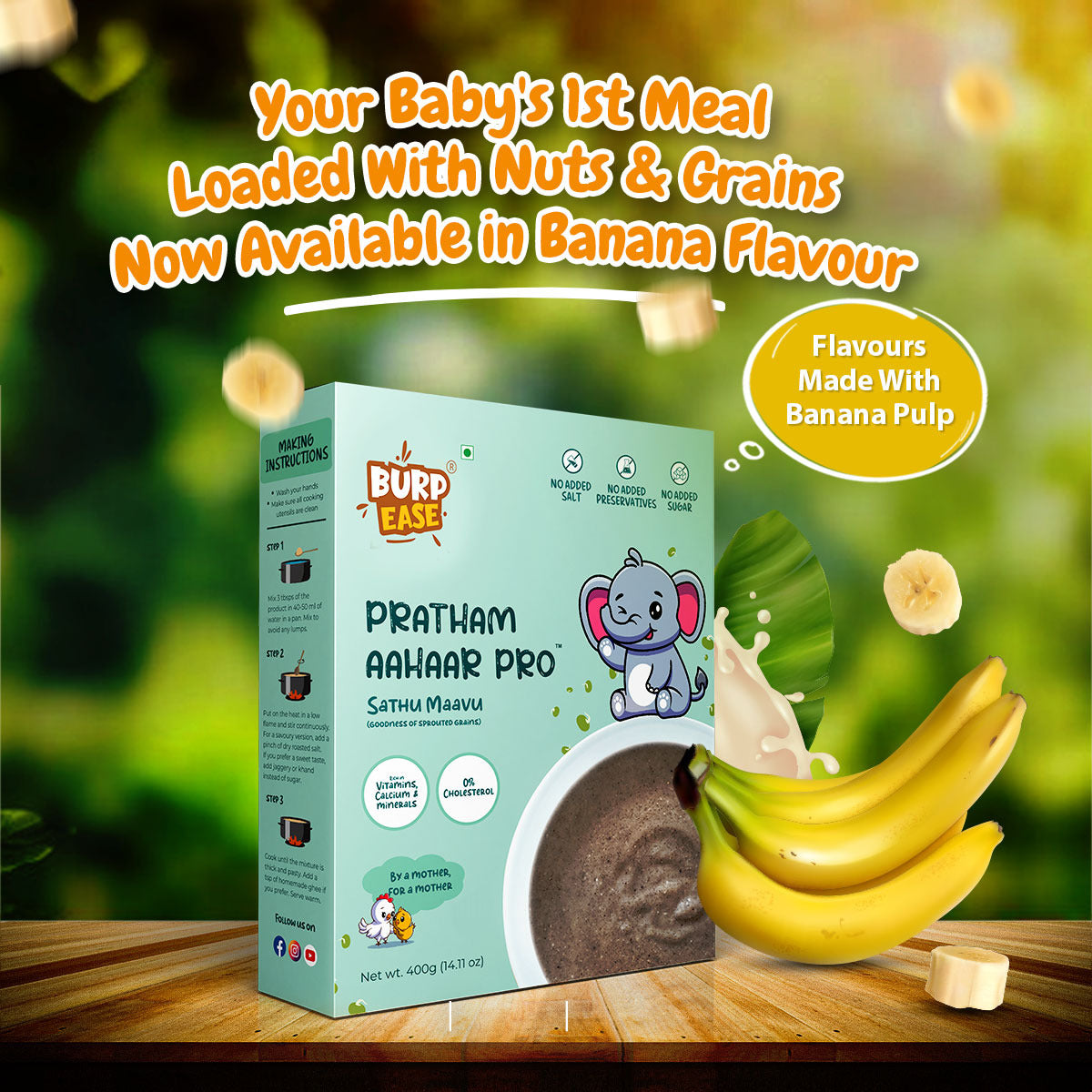 Flavours Of Joy - Combo Of Mango, Strawberry, White Apple, Banana