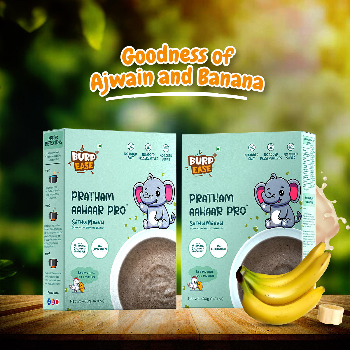 Goodness of ajwain and banana