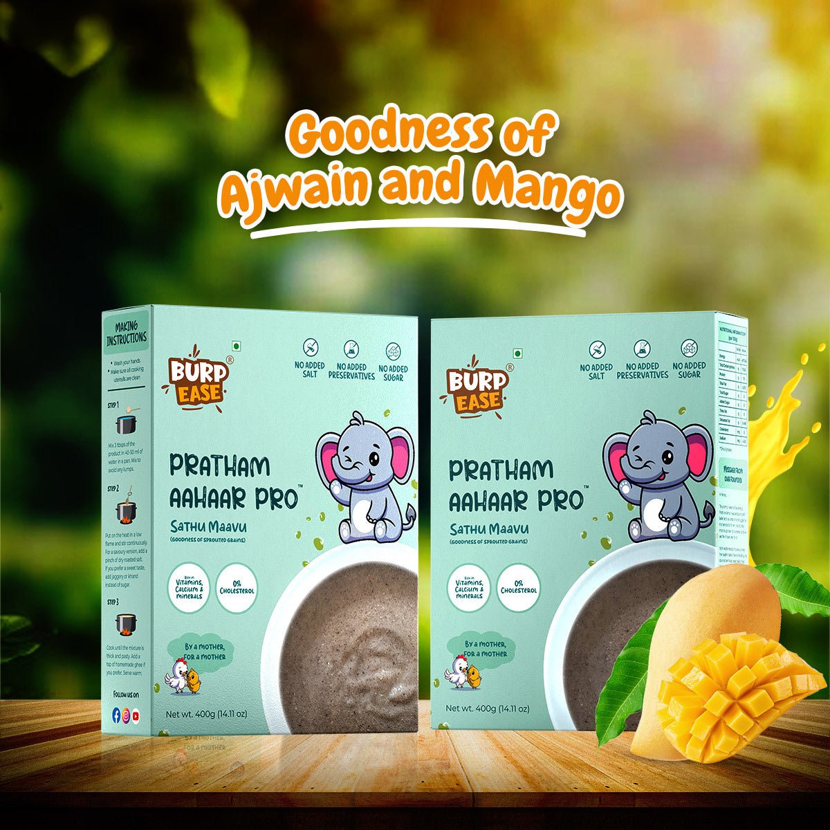 Pratham Aahaar pro & Other Flavours (400gms + 400gms) - The Burpease