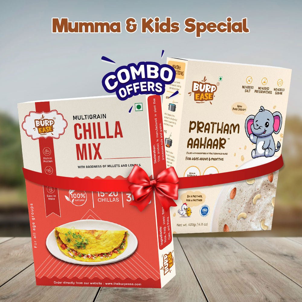 Pratham Aaahaar & Flavour Chilla Combo (300gms + 400gms) - The Burpease