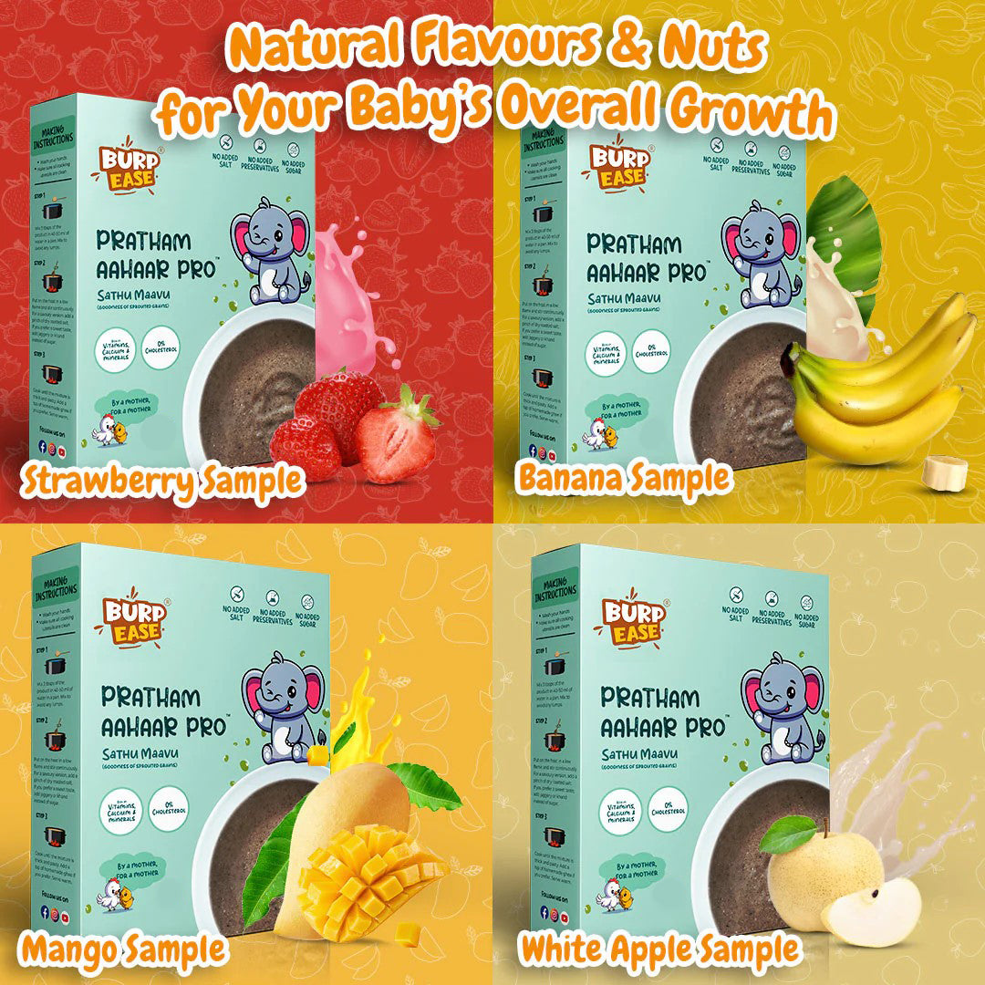 Flavours Of Joy - Sample Combo Of Mango, Strawberry, White Apple, Banana 100gm*4