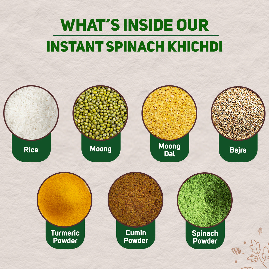 Instant Ragi Baby Spinach Khichdi Mix