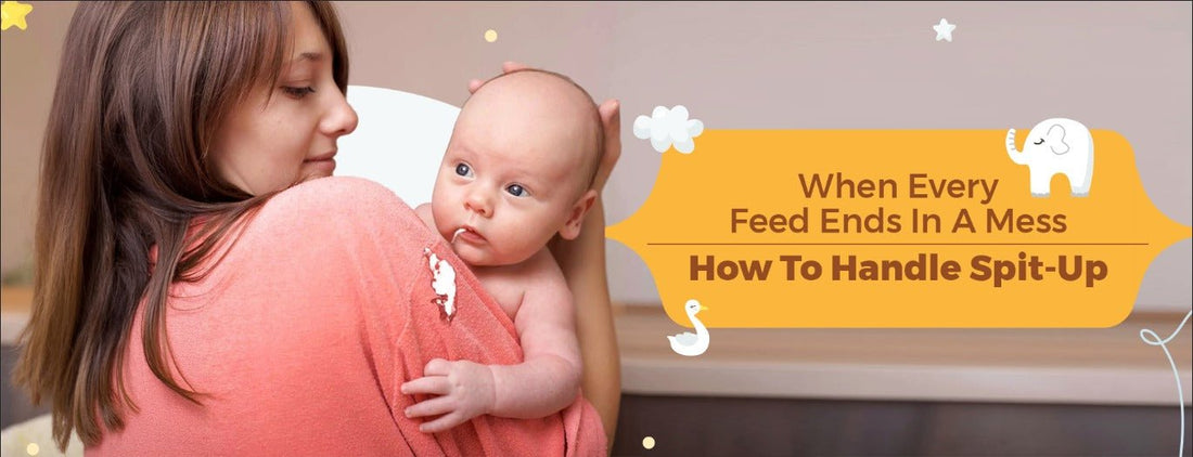 When Every Feed Ends in a Mess – How to Handle Spit-Up - The Burpease