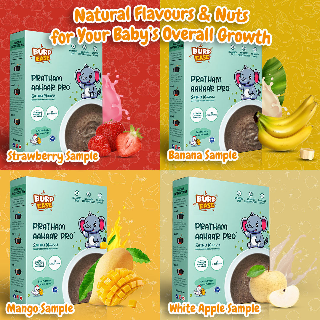 Flavours Of Joy -  Sample  Combo Of Mango, Strawberry, White Apple, Banana 100gm*4