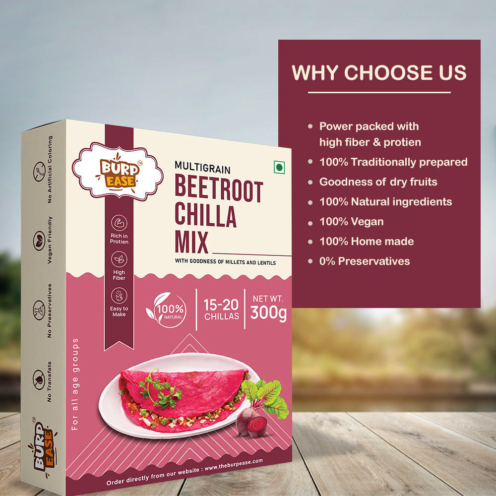 Beetroot Chilla Mix - 300 Gm