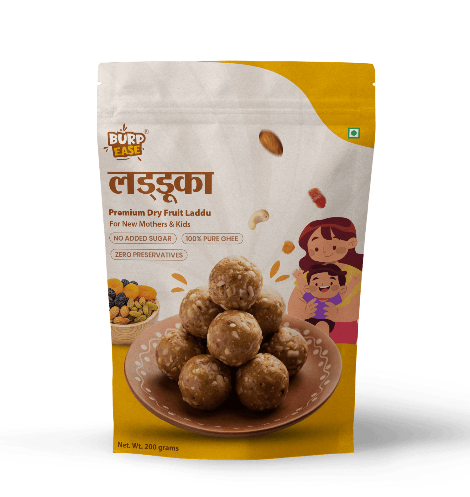 Dry Fruit Laddu - For Mother's & Kids - The Burpease