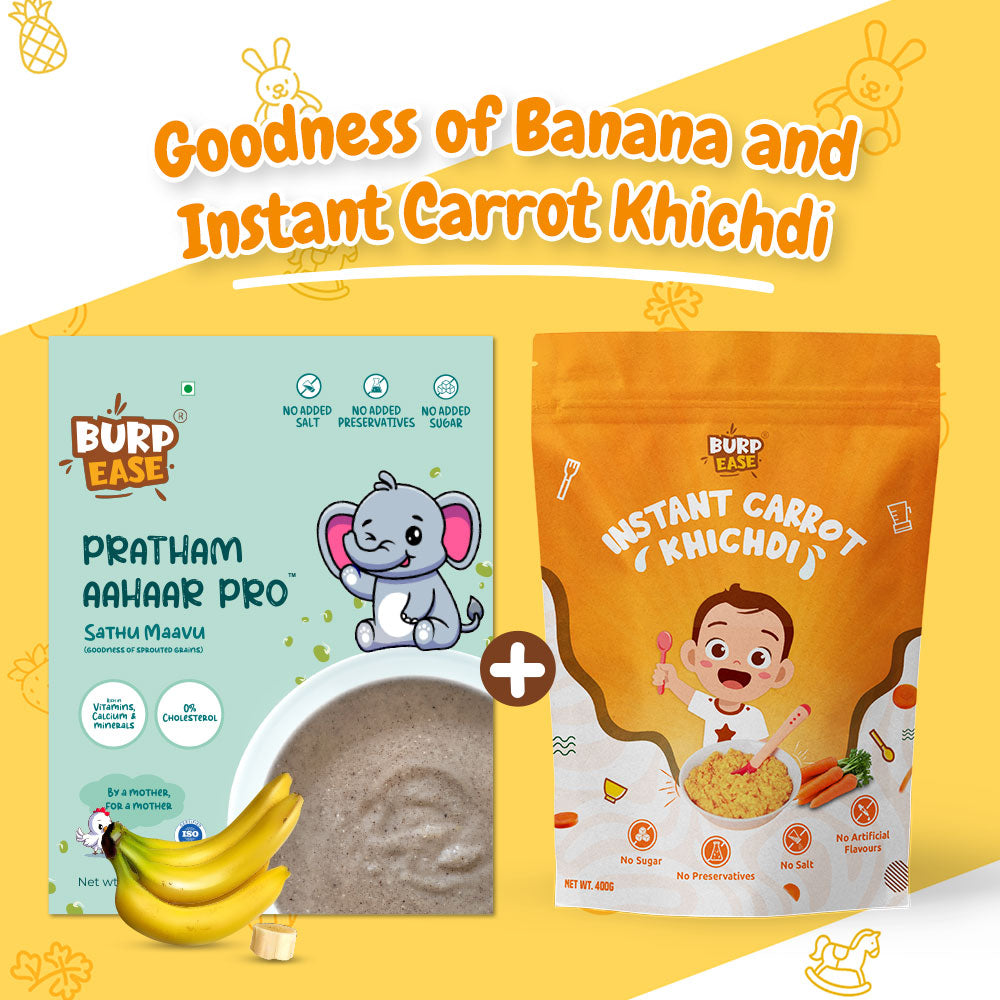 Pratham Aahaar & Instant Millet Carrot Khichdi Mix (400gms + 400gms)