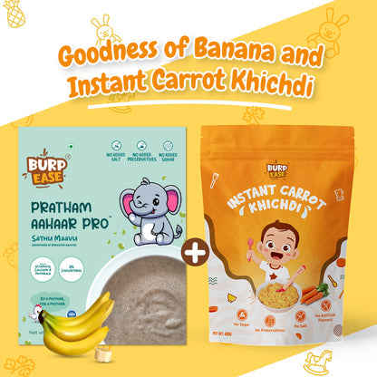 Pratham Aahaar & Instant Millet Carrot Khichdi Mix (400gms + 400gms)
