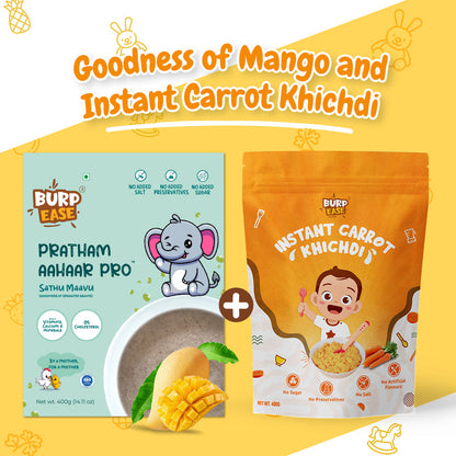 Pratham Aahaar & Instant Millet Carrot Khichdi Mix (400gms + 400gms)