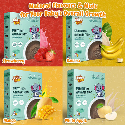 Natural flavours and nuts for baby growrh