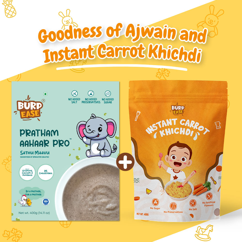 Pratham Aahaar & Instant Millet Carrot Khichdi Mix (400gms + 400gms)