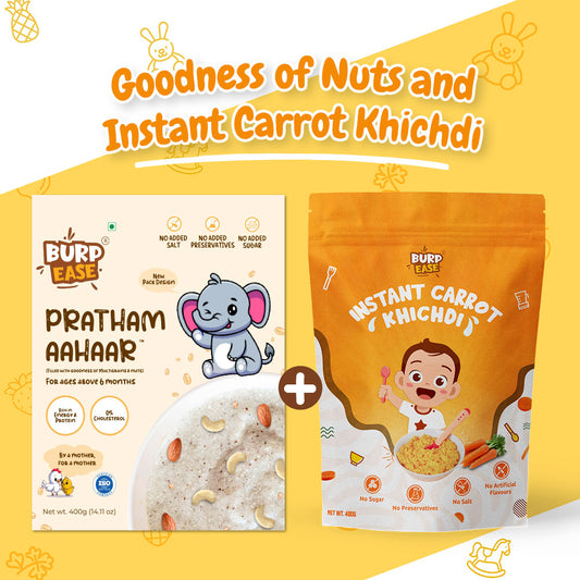 Pratham Aahaar & Instant Millet Carrot Khichdi Mix (400gms + 400gms)