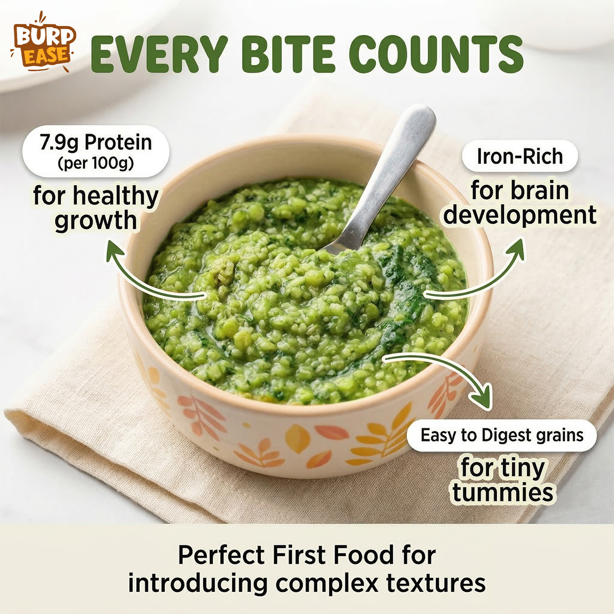 Instant Millet Spinach Khichdi Mix  (400Gms)