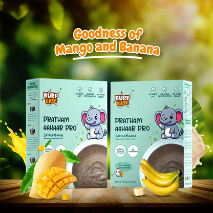 Pratham Aahaar pro Mango Flavour & Other Flavours (400gms + 400gms)