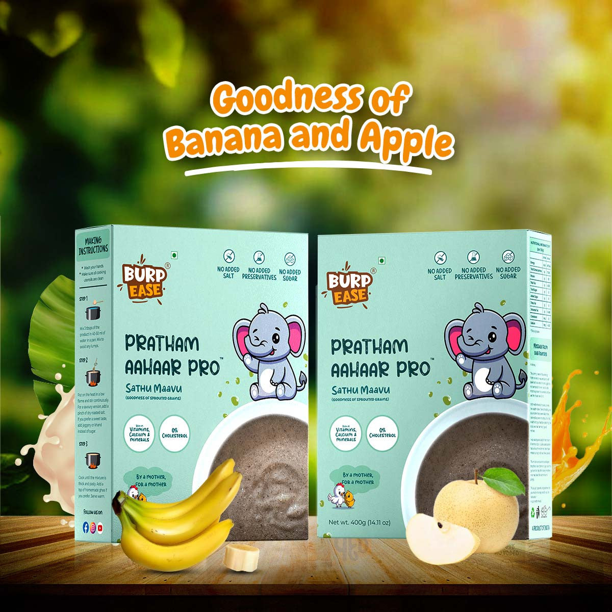 Combo Of Pratham Aahaar Pro Apple Flavour & Other  Flavours