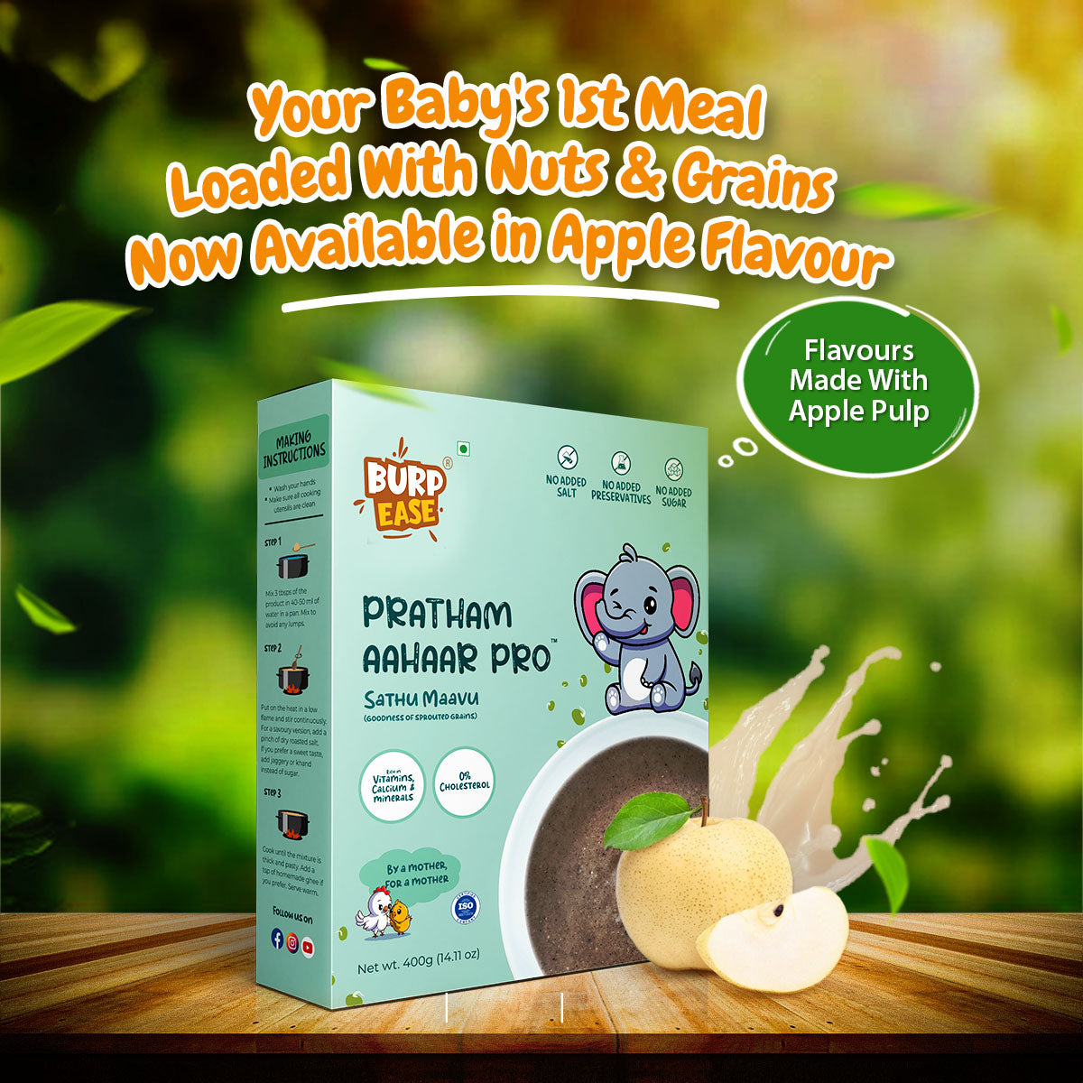 Flavours Of Joy -  Sample  Combo Of Mango, Strawberry, White Apple, Banana 100gm*4