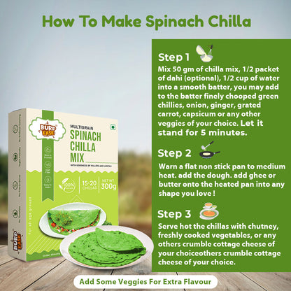 Spinach Chilla Mix & Pratham Aahaar Pro Flavours (300gms + 400gms)