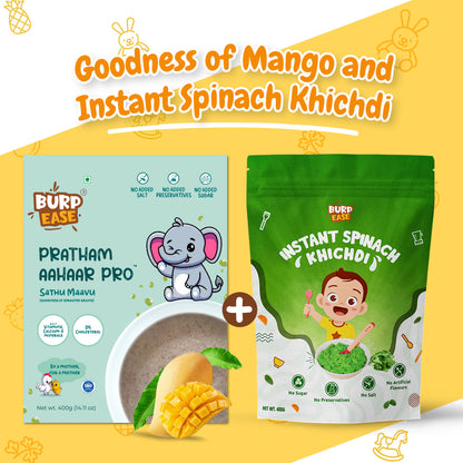Strawberry and spinach khichdi