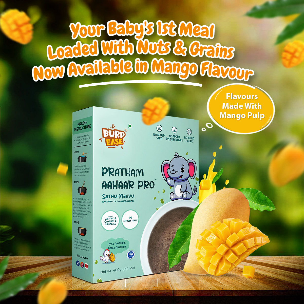 Flavours Of Joy -  Sample  Combo Of Mango, Strawberry, White Apple, Banana 100gm*4