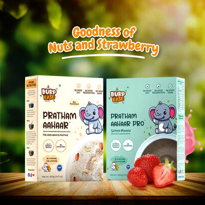 Goodness of nuts and strawberry