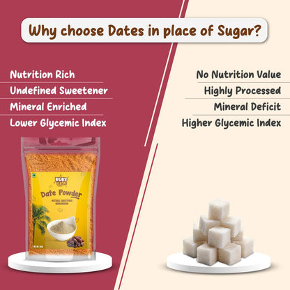 Date Powder - Natural Sweetener - The Burpease